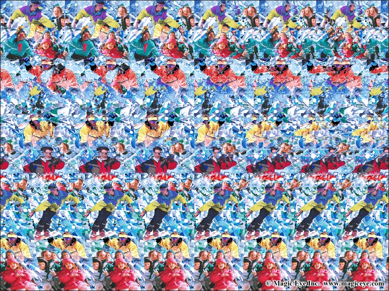 Bunny Slope Magic Eye