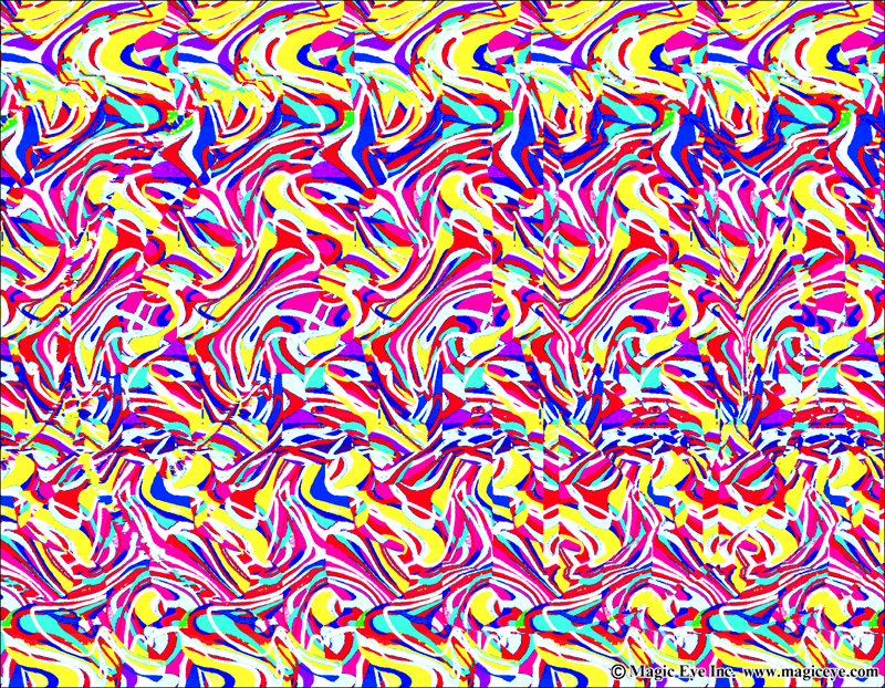 Peace Symbol Magic Eye